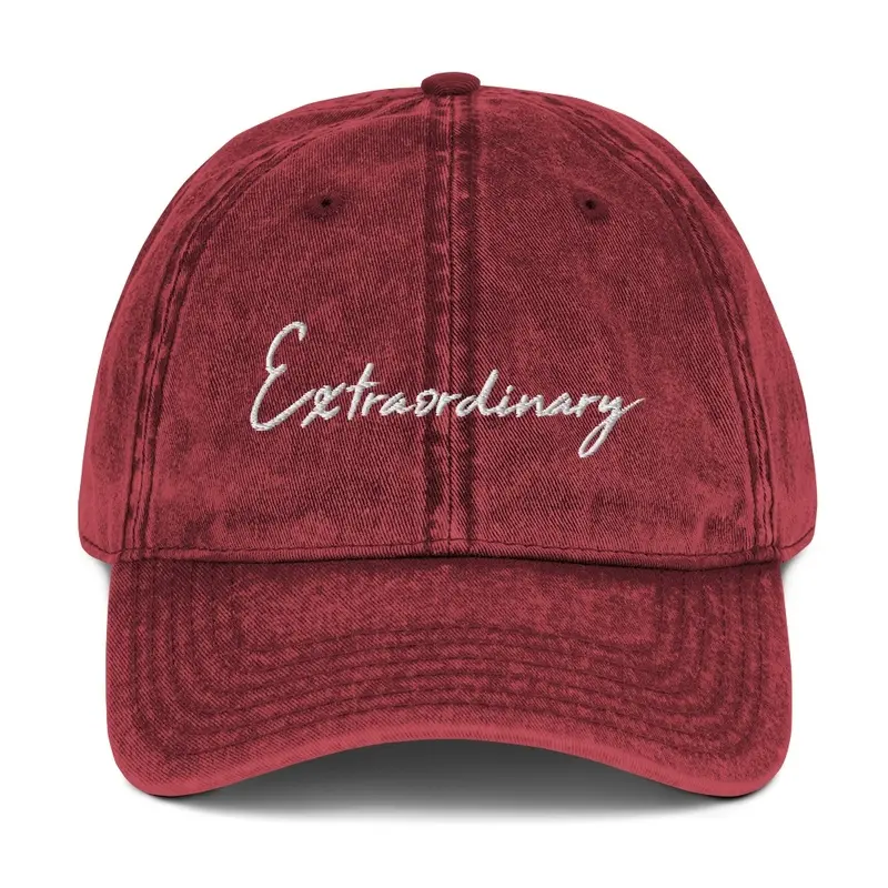 Extraordinary Vintage Dad Hat - Maroon